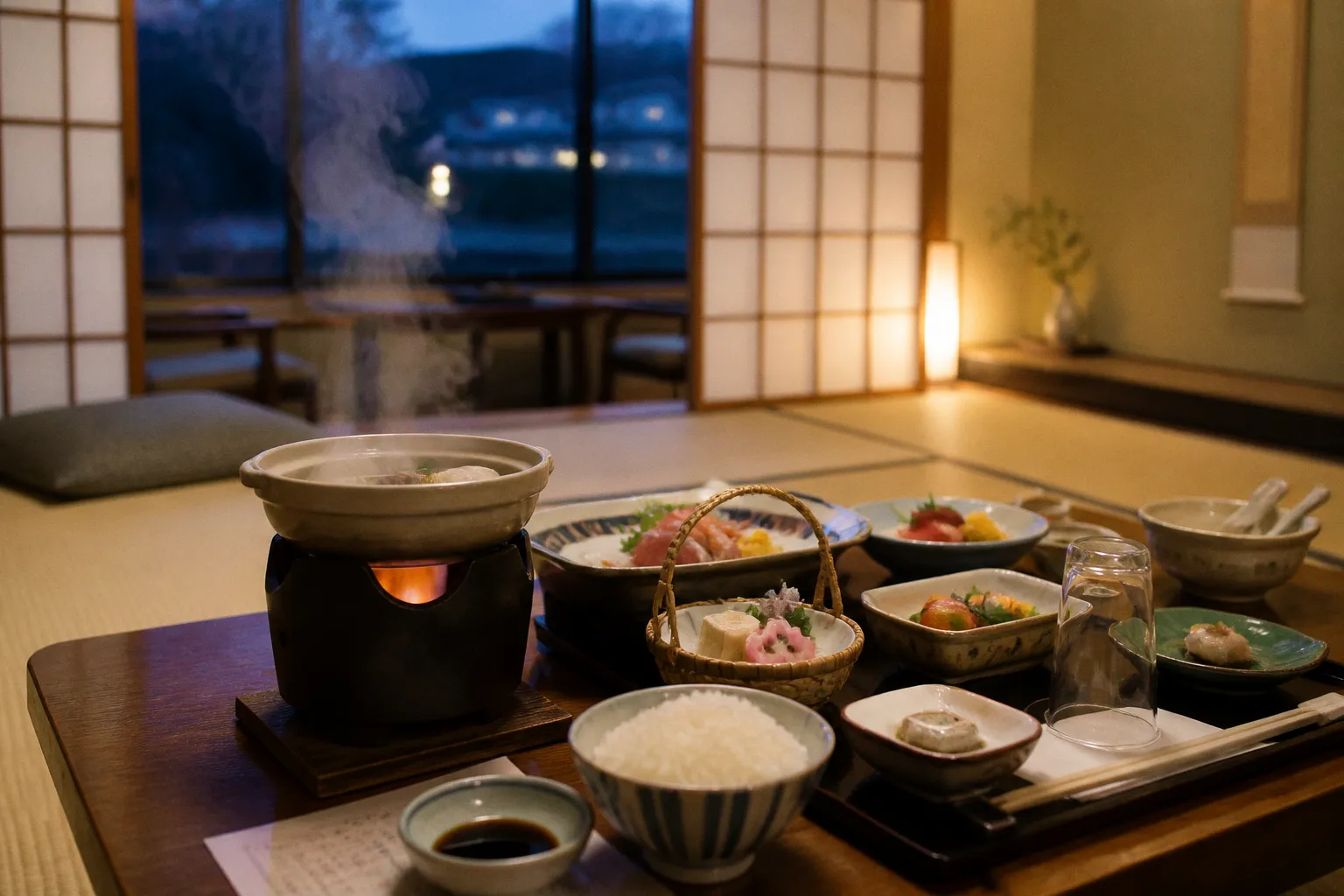 温泉宿の部屋食と個室食事処はどちらが良い?それぞれのメリットと選び方